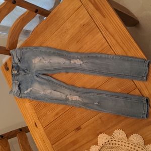 Indigo Rein Distressed Lt. Blue Skinny Jeans, Size S (W27/L27)